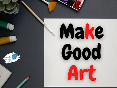 Make good art with adobe photoshop branding design icon illustration logo minimal typography web