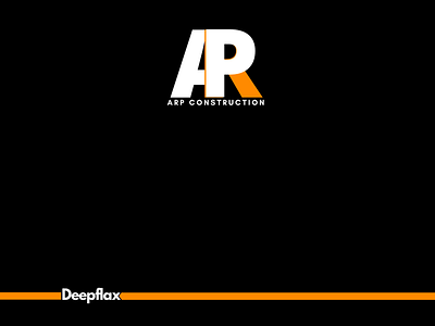 APR Construction Logo | Designed by Deepflax branding deepflax design icon illustration illustrator logo logo design logodesign typography