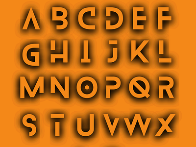 Font style in orange black | Blanka 2021 | Deepflax