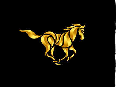 Gold Horse Logo Images, Stock Photos & Vectors | Deepflax