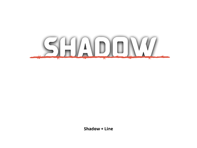 Shadow logo design shade inscription vector image | Deepflax