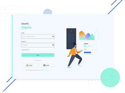 Deznit - Login Page