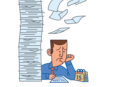 Tax Season Editorial Illustration