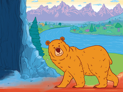 Wild About Bears Illustrations - Walking