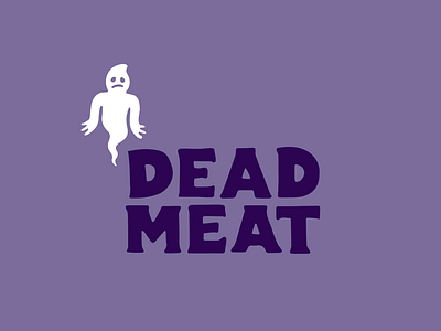 Dead Meat - WIP dead dead meat drawn ghost lettering logo mark meat purple type typography
