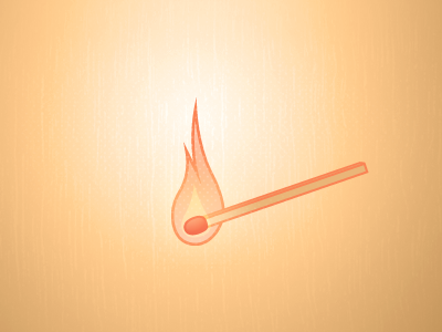 Match & Flame box bright color fire illustration light lighter match matches patterns strike toasty tones vector warm