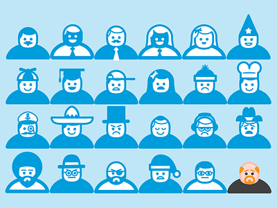I Made Some New Friends afro beanie character chef ck cowboy custom education graduate hats icon louis man mustache people person university variety vector woman