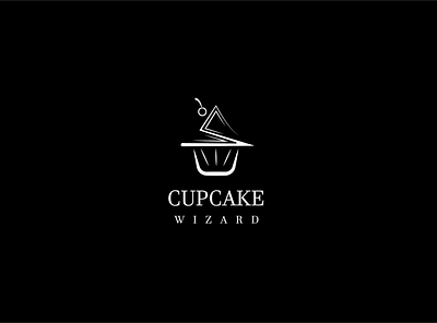 Cupcake Wizard branding design logo