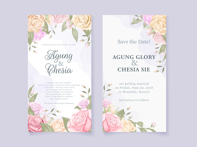 Beautifull Wedding Invitation Design Template beautifull branding design design elegant engagement floral graphic design illustration invitation invitation design vector vector illustration wedding wedding card wedding invitation wedding invite