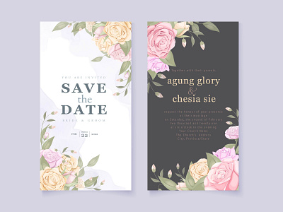 beautifull wedding invitation for instagram story beautifull branding design design engagement graphic design illustration instagram banner instagram stories instagram template invitation invitation card invite social media stories template design templates vector wedding card wedding invitation wedding invite