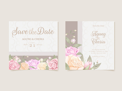 beautifull wedding invitation for instagram post branding design design engagement graphic design illustration instagram instagram banner instagram post instagram template invitation invitation card invitations invite socialmedia template vector wedding wedding card wedding invitation wedding invite