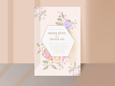 wedding invitation card template design