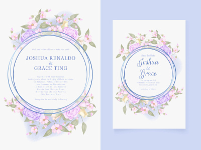 beautifull wedding invitation floral concept template branding design design engagement graphic design illustration invitation invitation card wedding wedding card wedding invitation wedding invite