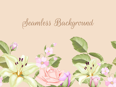 Seamless floral background template background background design branding branding design design graphic design seamless seamless background ui ux vector