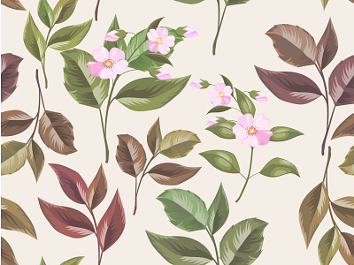 Beautifull Floral Seamless Pattern Design