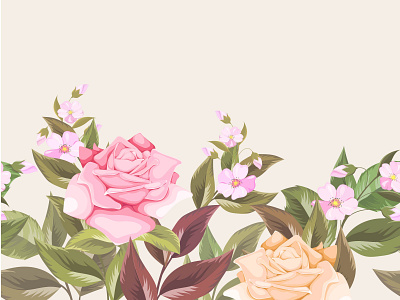 Beautifull Floral Seamless Pattern Background and Fashion Design