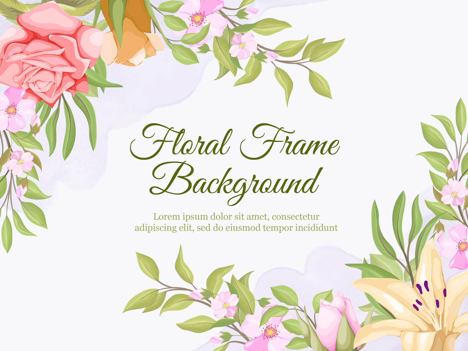 Beautifull Wedding Banner Background Floral Vector by Tri Puspita on