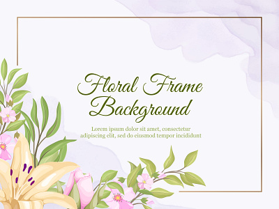 Beautifull Wedding Banner Background Floral Vector