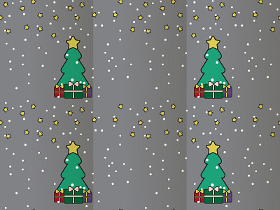 Simple flat design christmas seamless pattern design