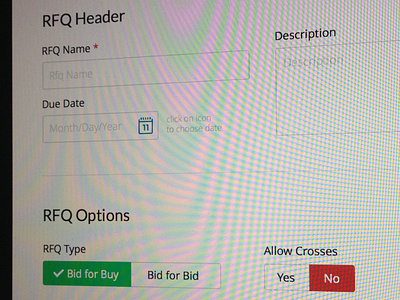 QuoteFX - request for quote buttons date fields form request for quote rfq