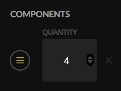 Components fields hackaday.io number quantity