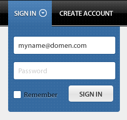 Login Form form login signin