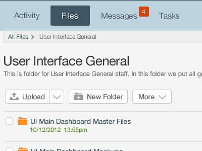 Yanado UI collaboration header icons storage tasks ui upload