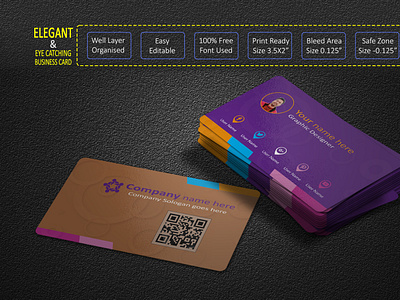 Business card template design