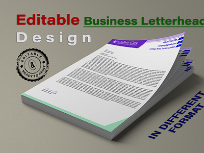 Editable and print ready letterhead templates