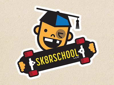 Skateboarding School Logo Concept