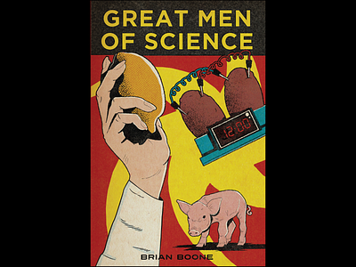 Book Cover Design book cover graphic design illustration lemon pig potato science science fiction vector illustration