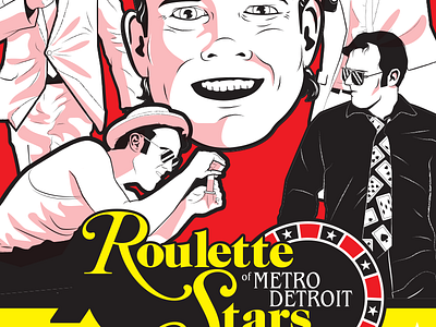 Roulette Stars of Metro Detroit detroit electric six graphic design poster roulette