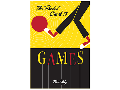 The Pocket Guide to Games Cover ball book book cover book jacket graphic design illustration kick ball publication design retro style tennis shoes