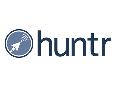 Huntr Logo bubble podcast fake company logo maximum fun podcast podcast logo
