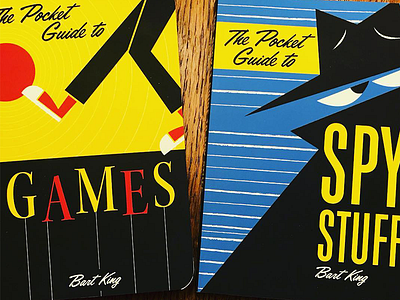 Pocket Guides book cover book cover design cover design games graphic design illustration retro design spies