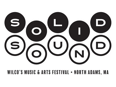 Solid Sound 2019 black and white black and white logo logo logo design logotype music festival typographical logo wilco