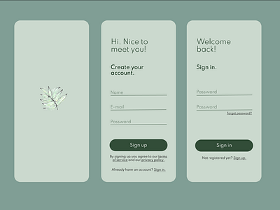 Daily UI 001 // Sign Up