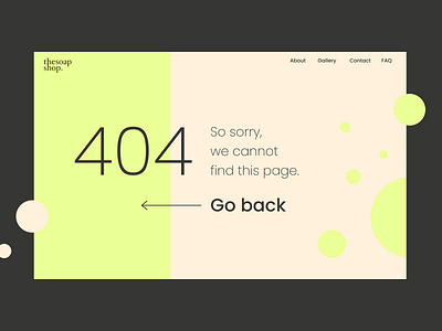 Daily UI 008 // 404 Page