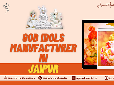 God Idols Manufacturer in Jaipur agrawal marble moorti agrawal moorti bhandar branding design illustration marble marble statues
