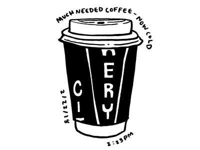 Doodle 03 // Cold City Bakery city bakery coffee doodles drawing hand drawn illustration new york city nyc paint pen personal sketch
