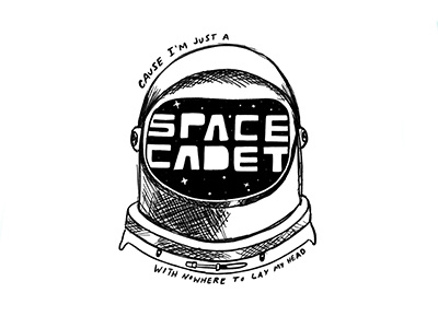 Doodle 07 // Space Cadet doodles drawing hand drawn illustration ink new york city nyc personal sketch space thetechnicolors