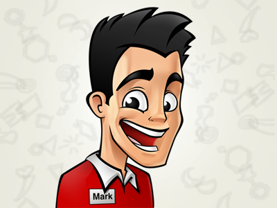 Mark S. Done blog character design illustration mascotte
