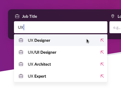 Jobmagnet Web Search Autosuggest auto suggest autosuggest job job board job search job title jobmagnet search ui ux web
