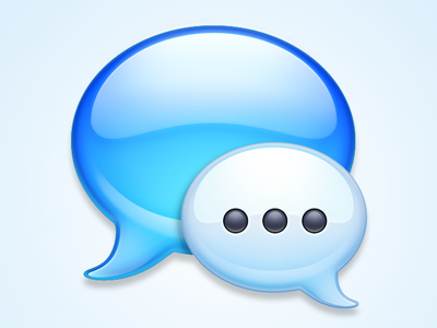 Messages icon bubbles chat dock ichat icon imessage mac messages osx