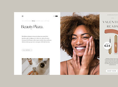 Branding Beauty beauty brand design branding cosmetics graphicdesign logo minimal retail web webdesign