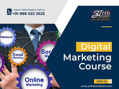 Best Digital Marketing Course Institute in Delhi branding design illustration typography web website