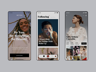 Beyou App antique app beauty profile streaming app