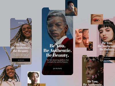 Beyou App app app design beauty fashion minimal stream