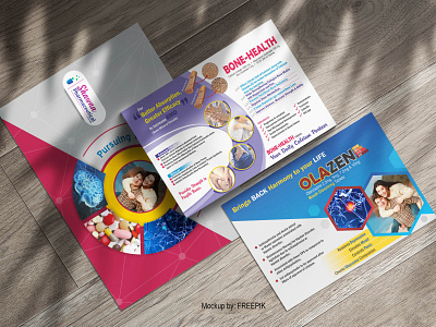 Visual Aids Designs for Sawana Pharma branding brochure design leaflet design pharmaceuticals visual design