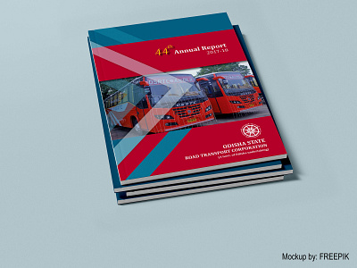 Annua Report - OSRTC annual report design cover design freelancer indesign layout design print design typography